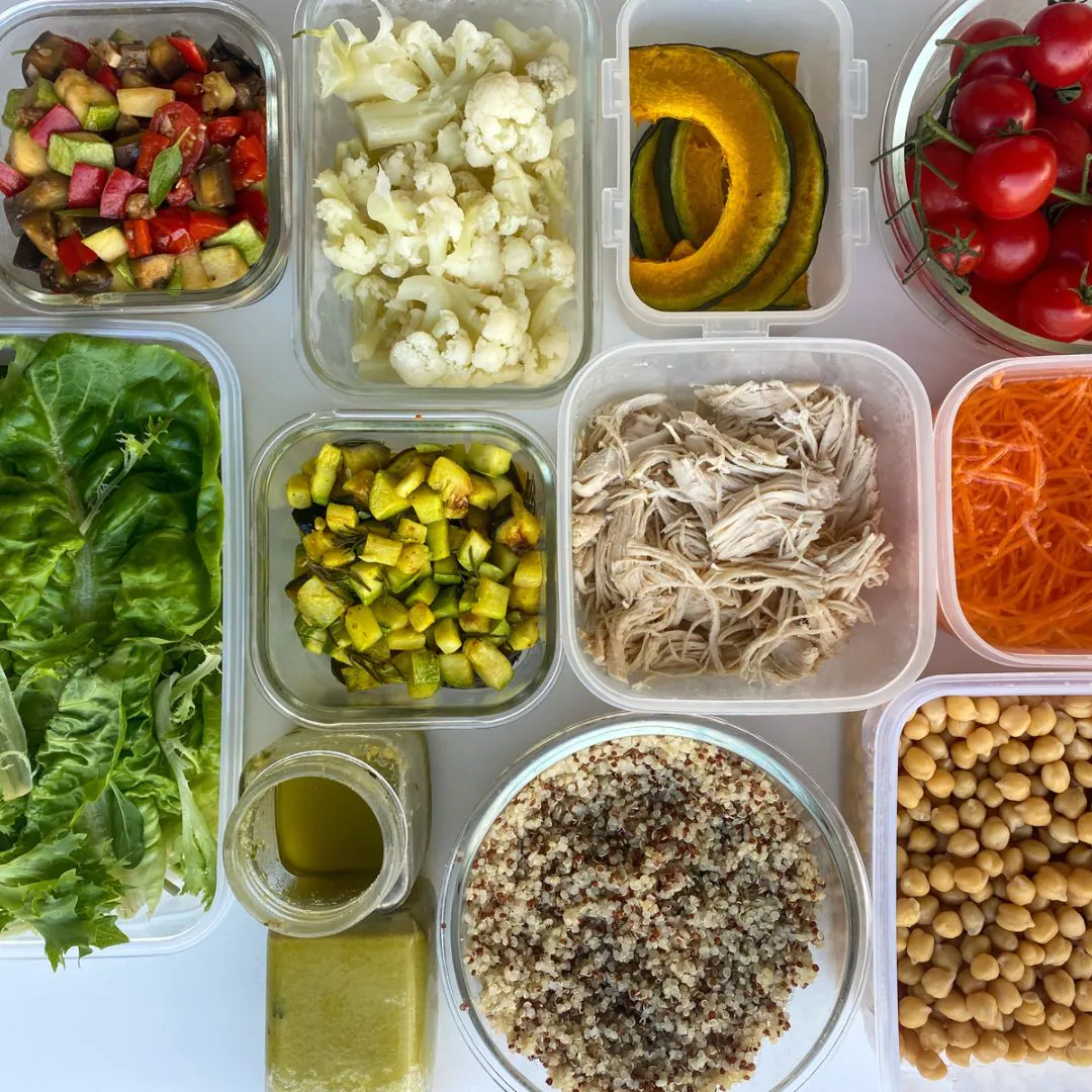 Saladas adiantadas para a semana